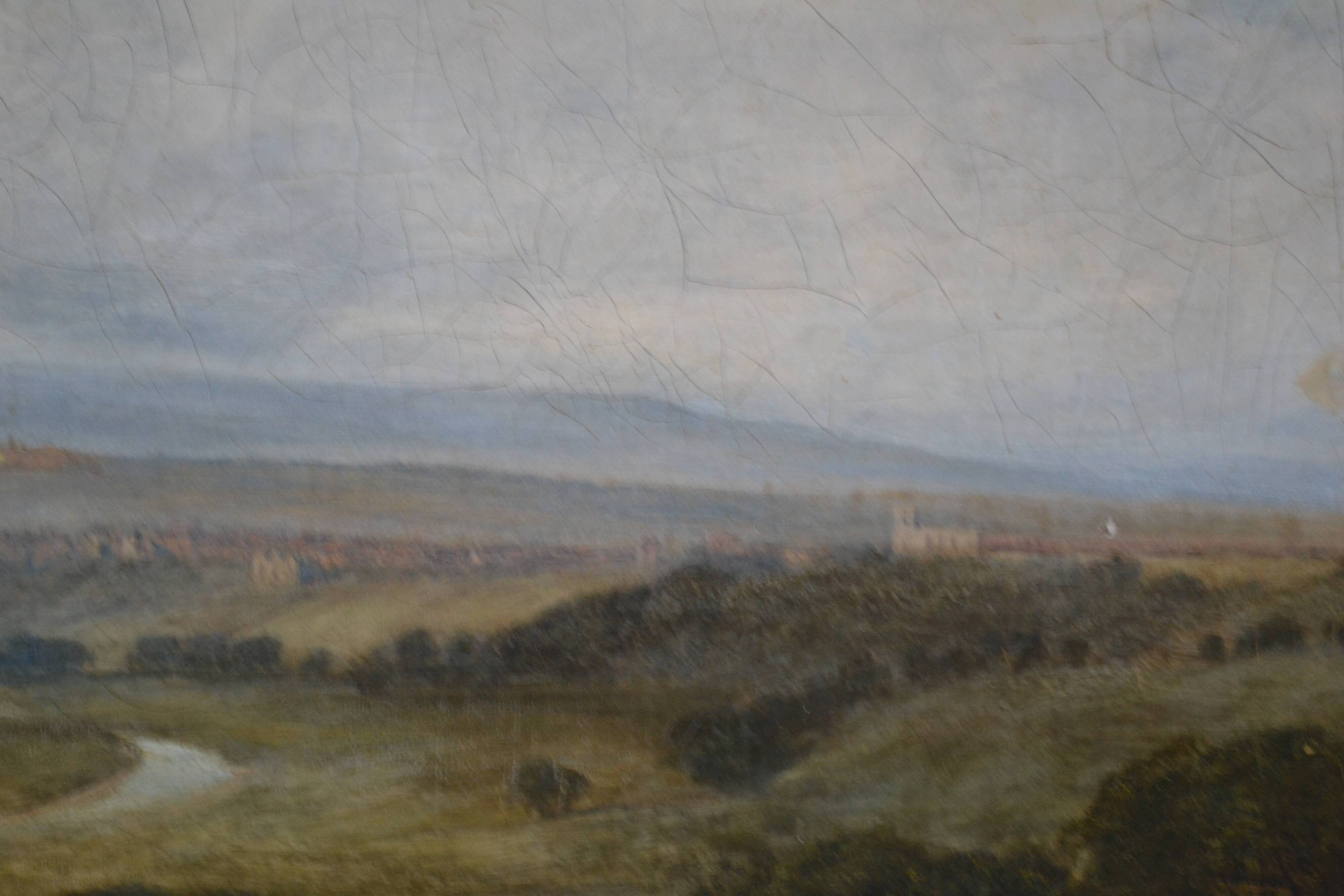 James Peel (1811-1906) Extensive view of Durham from Shincliffe Hill HST