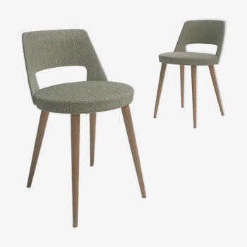 Pair of Baumann Mondor chairs short backrest