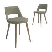 Paire de chaises Baumann Mondor dossier court