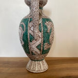 Fratelli Fanciullacci turquoise green horse ceramic vase