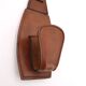 Brown stitched leather coat rack, 1960s