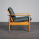 Chaise longue moderne scandinave, Danemark, années 1970