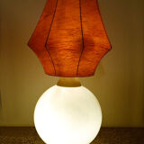 Esperia large lamp in glass and cocoon, 1960s