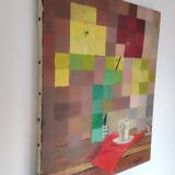 Old abstract pixel painting