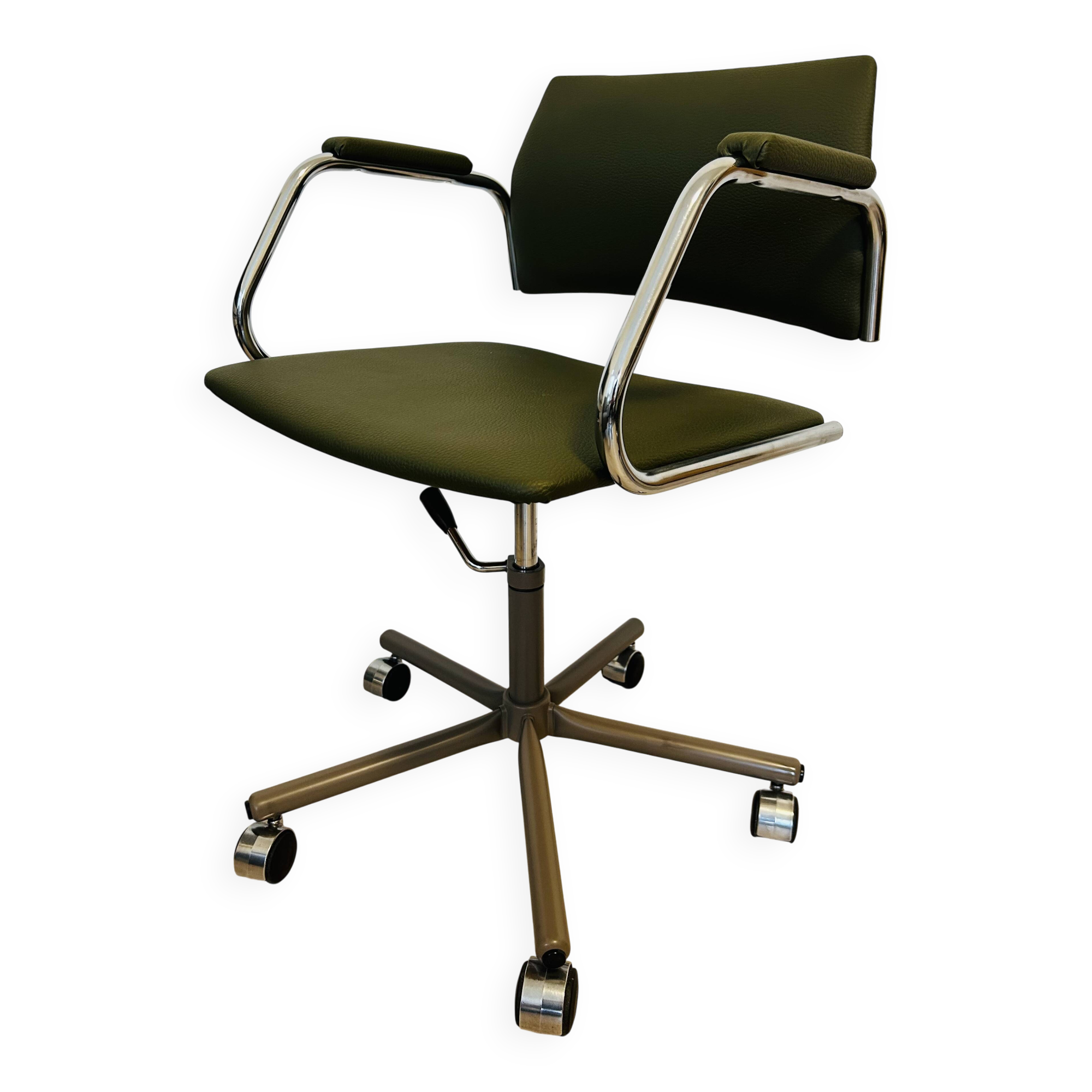 Vintage Fern Gray Office Chair by Kovona Model K-380, Czechoslovakia 1970’s