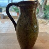 Pitcher in flamed glazed terracotta