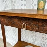 Vintage Art Deco side table / pedestal table