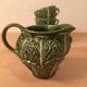 Ceramic cabbage tea set 4 cups teapot milk pot