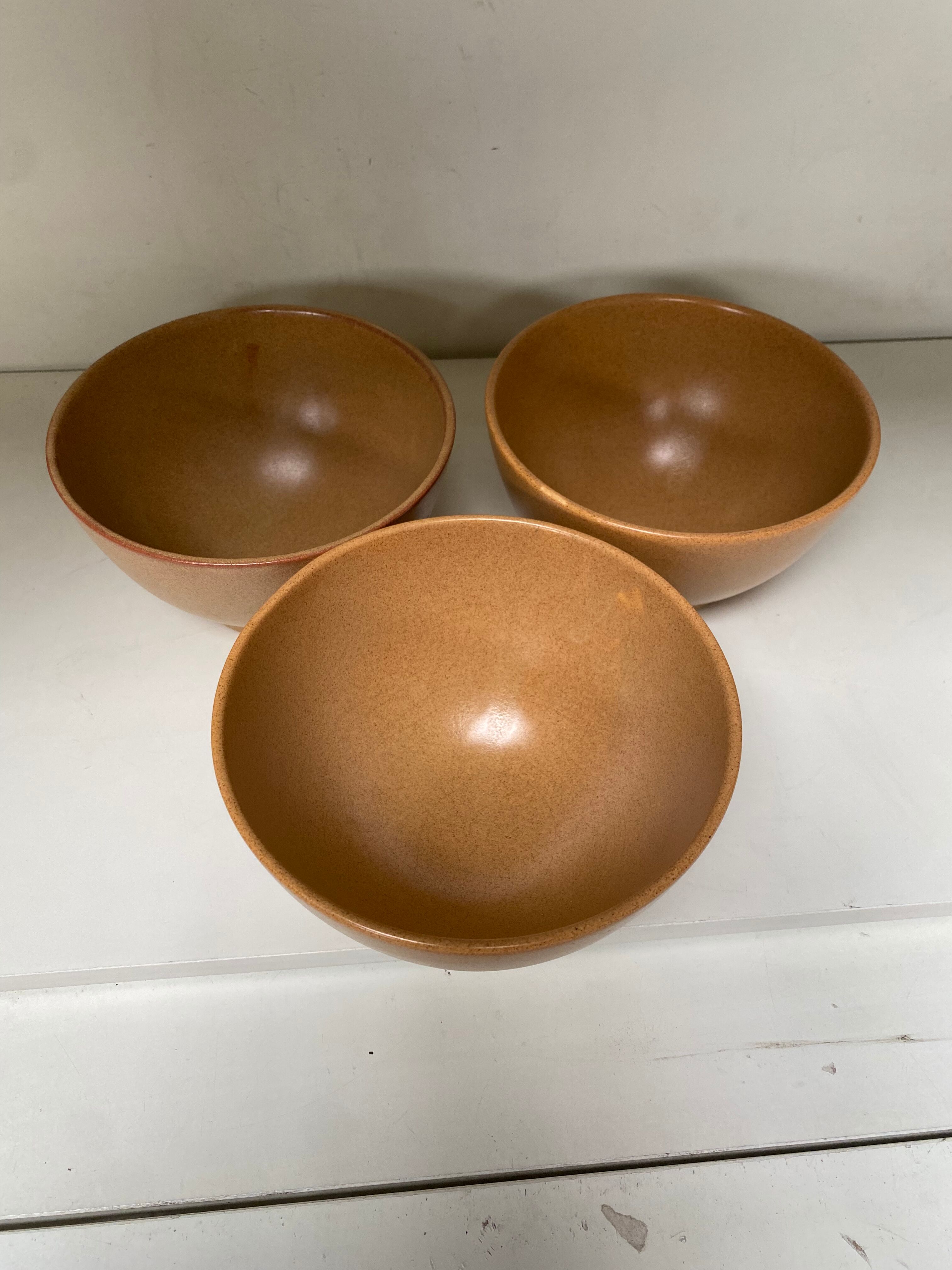 Set of 3 stoneware bowls