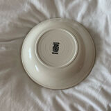 Hollow plate with old soup digoin france sarreguemine