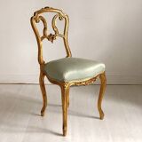 Chaise en bois sculpté et doré Époque Napoléon III