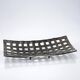 Vintage PTMD Home Collection perforated metal basket, brutalist style.