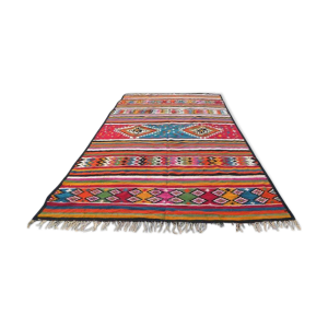 tapis tribal berber antique de kilim de tapis tissé à la main 196x340cm