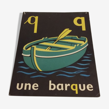 La barque, image de lecture