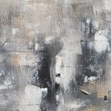 Tableau peinture abstrait "follow me"