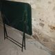 Folding wrought iron garden bistro table