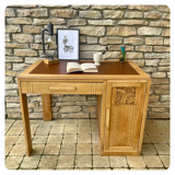 Vintage solid oak desk