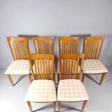 Set of 6 beechwood chairs