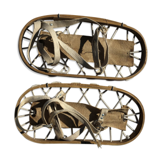 Vintage wooden snowshoes