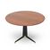 Table en bois, métal noir et laiton, Italie années 1950