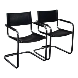 Paire de fauteuils Bauhaus cantilever 1970