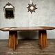 Large Scandinavian pine table - 6 chairs