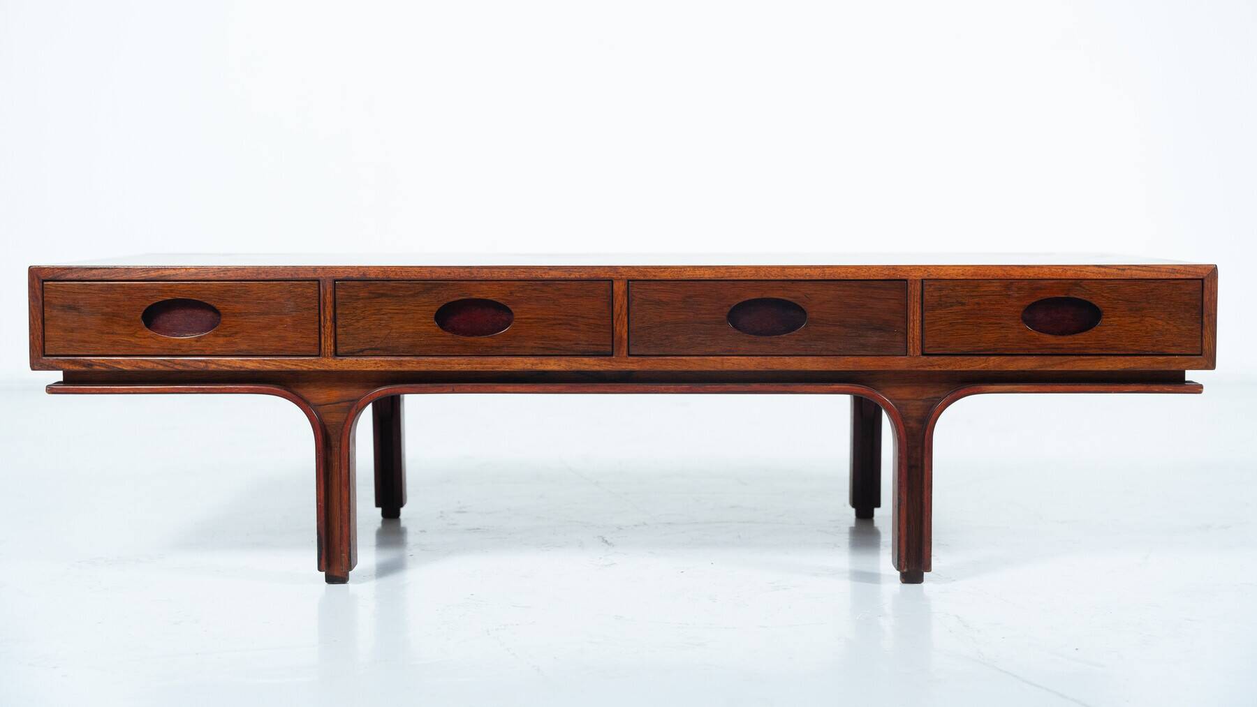 Mid-Century Gianfranco Frattini, wooden Coffee Table for Bernini, Italy