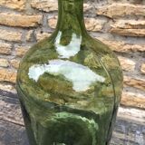 Green and oval demijohn