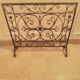 fireproof fireplace wrought iron