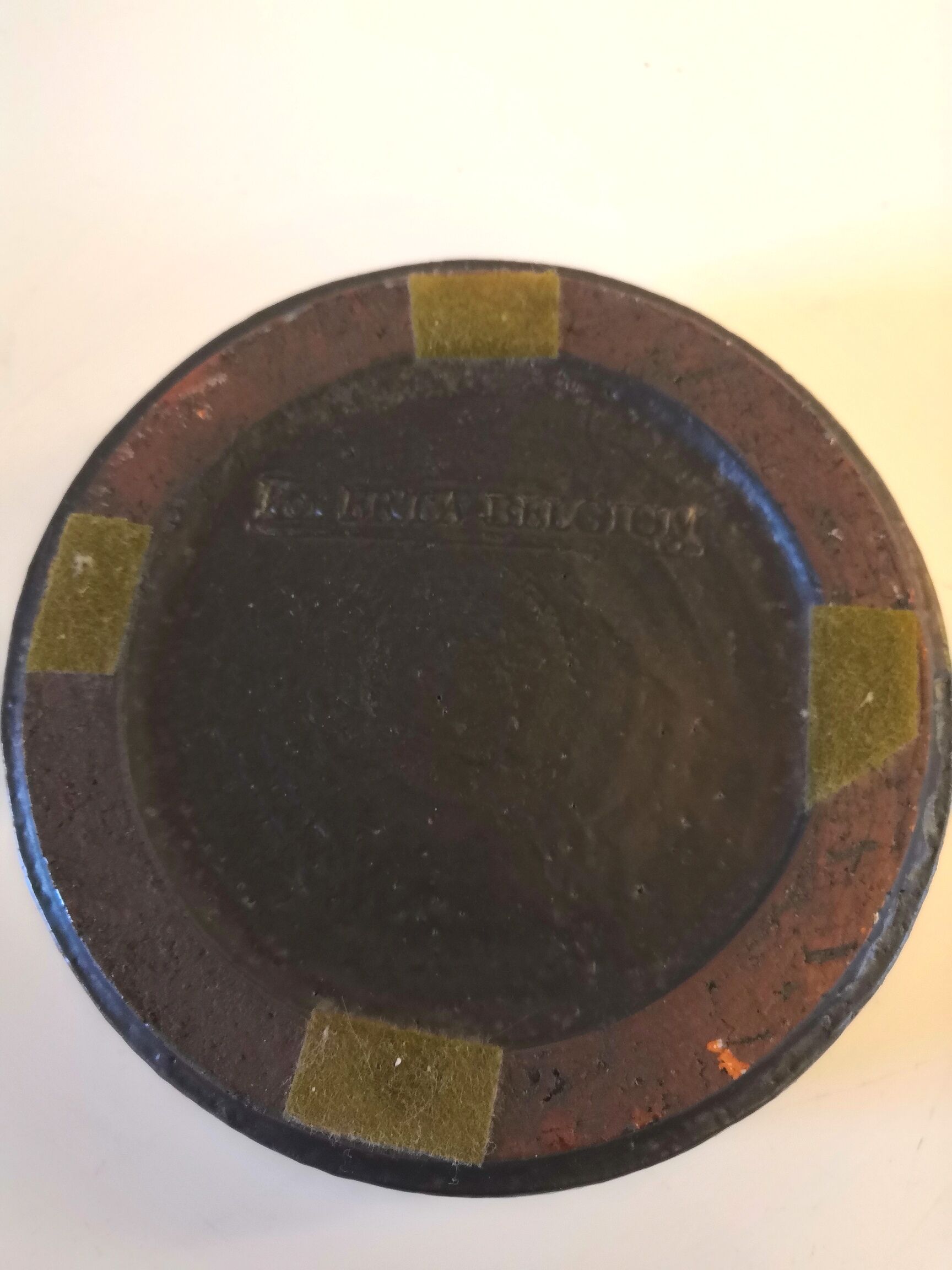 Vintage ceramics signed Erta Belgium 70s