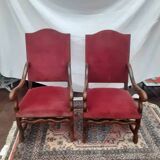 Pair of Louis III style armchairs