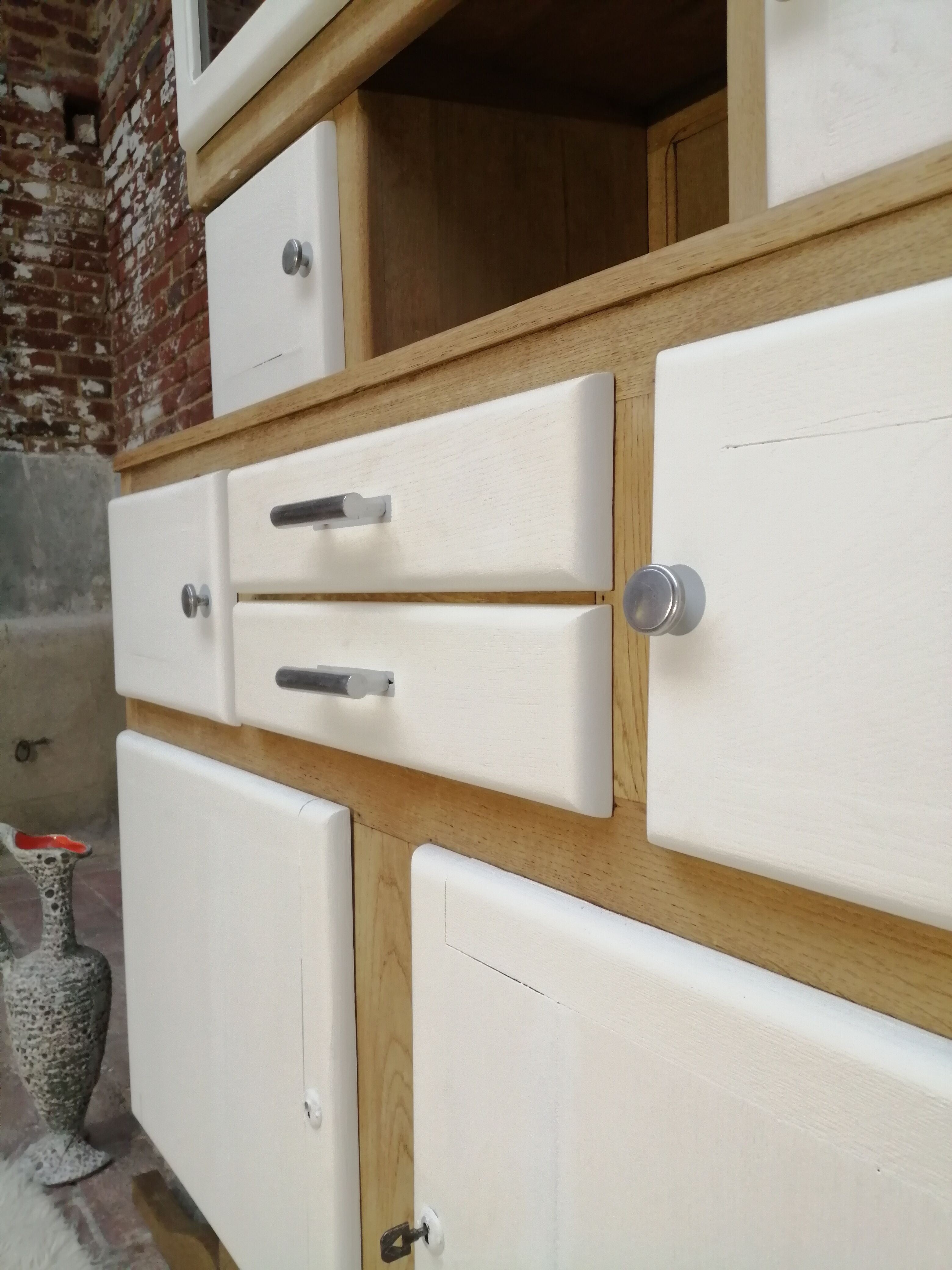 Buffet mado brushed oak and vintage cream