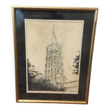 Lithographic engraving Saint Sernin