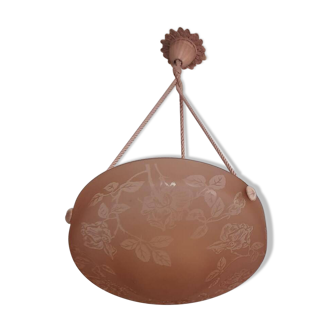 Glass paste lustre signed Deveau