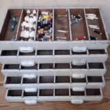 Set of 5 drawers with compartments 60x29,5x7cm