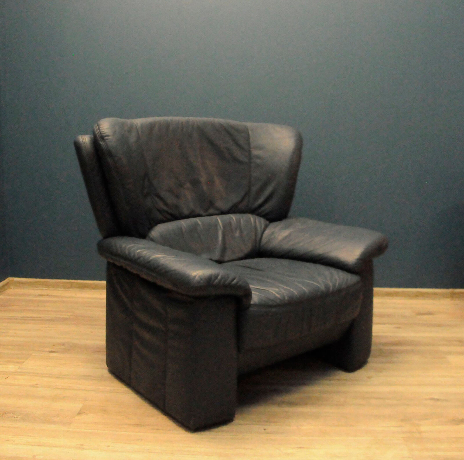 Vintage Italian leather armchair