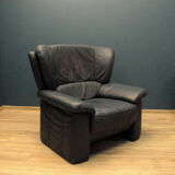 Vintage Italian leather armchair