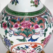 Porcelain lamp of china and brass – early twentieth century