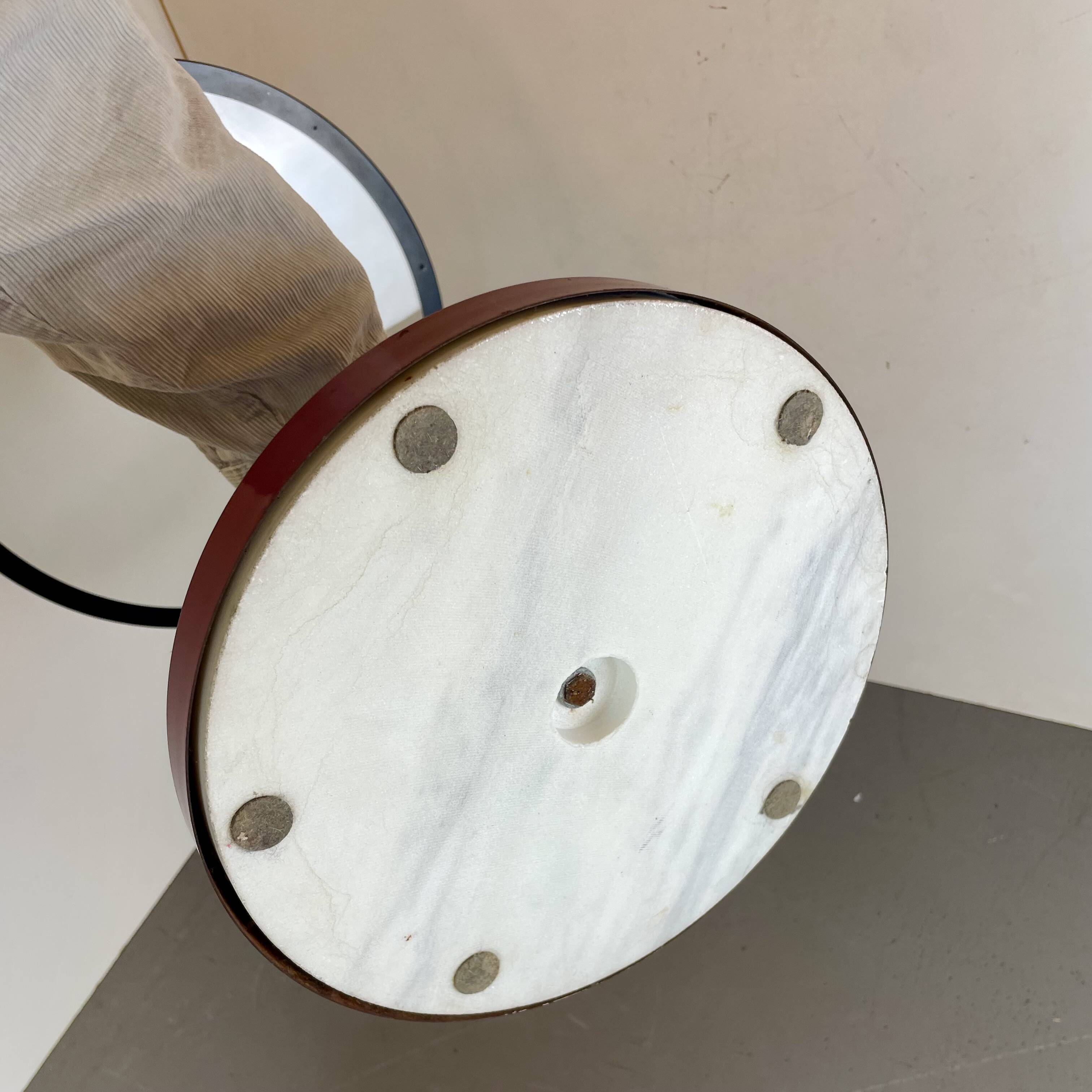 Postmodern Red Side Table, 1980s