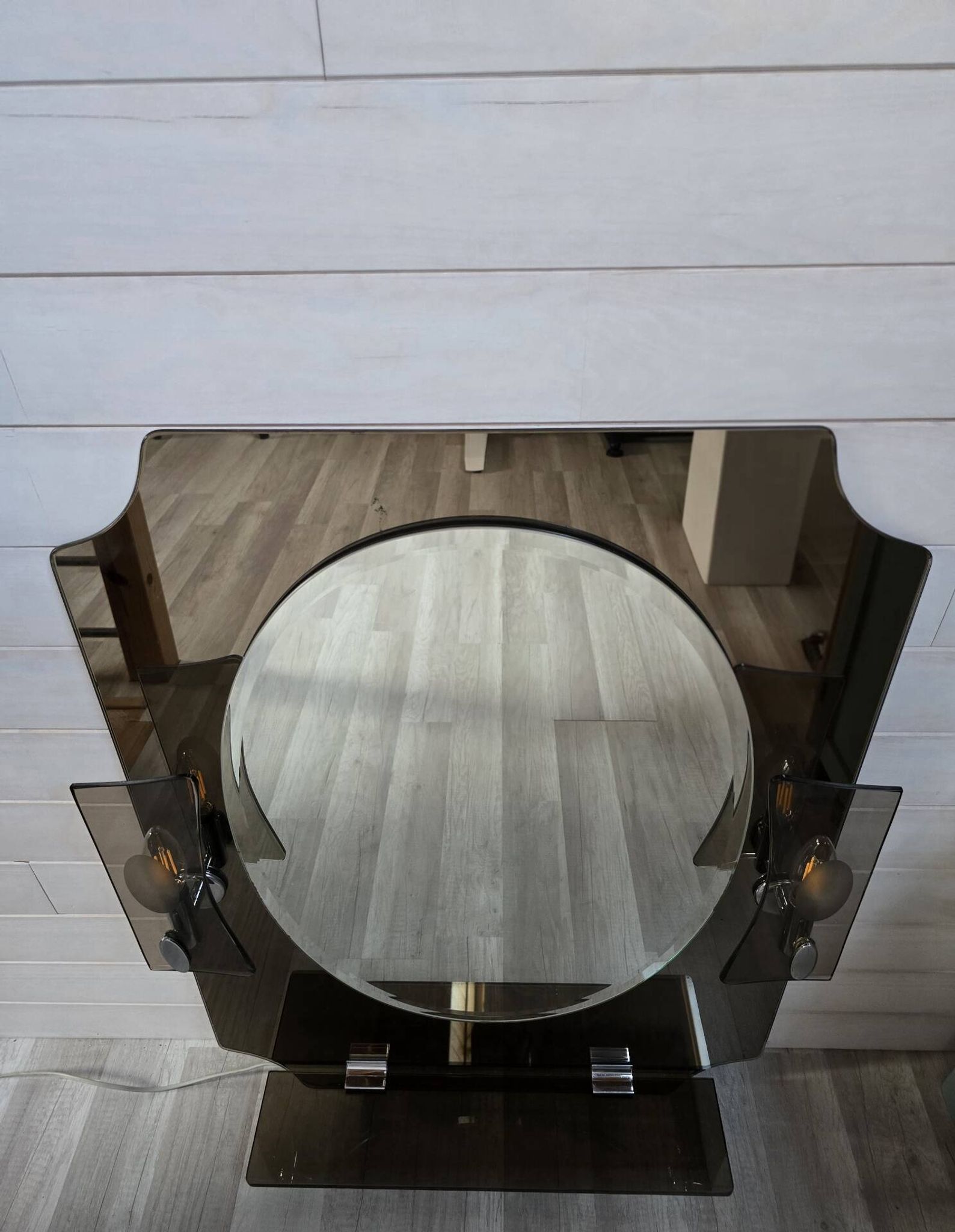 Vintage Italian mirror style ISA, Fontana Arte, 1970s.