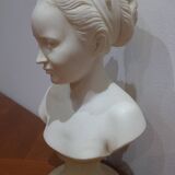 Petit buste en albâtre signé A Giannelli