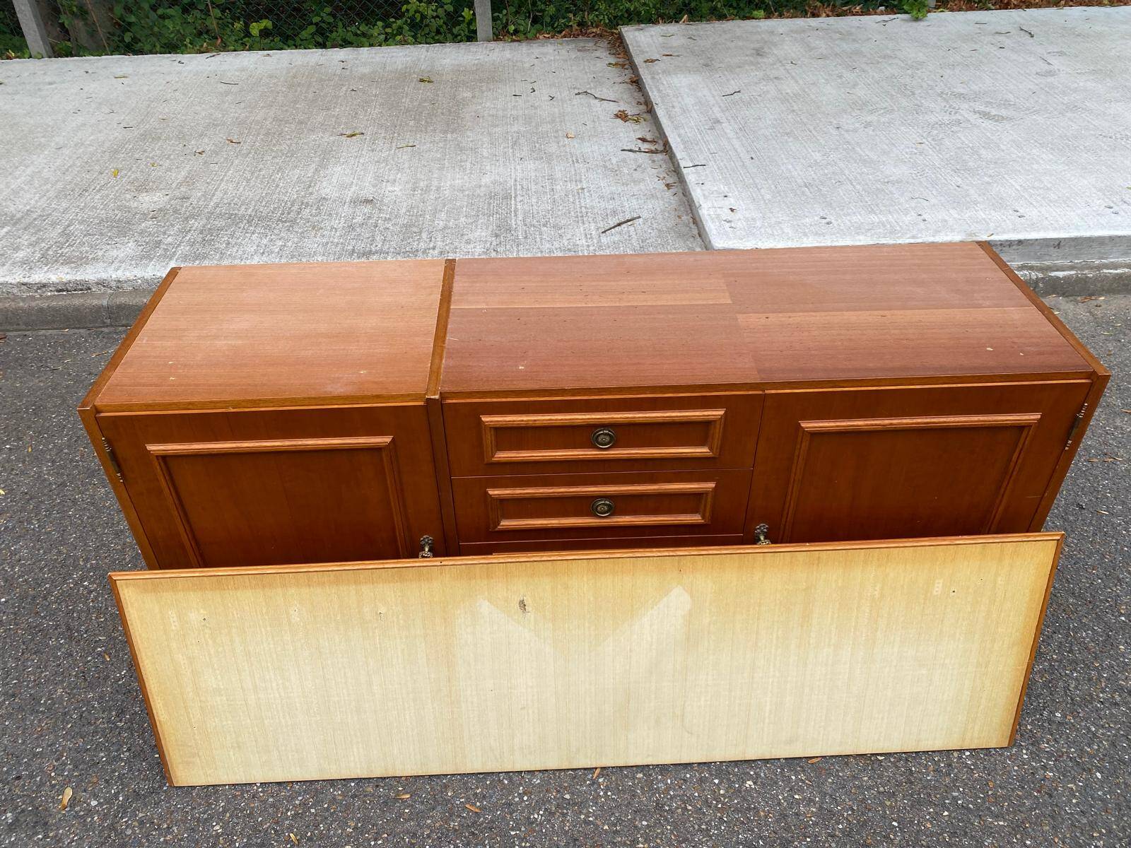 Large low storage unit / Sideboard 155 cm Ideal for 70's TV unit