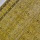 Tapis floral Oushak jaune
