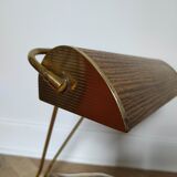 Lampe Jumo art déco, streamline, modèle bois et or