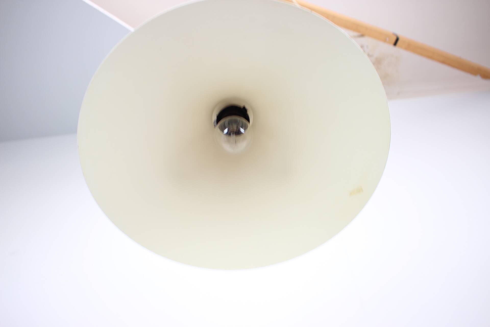 Black suspension light in "Space Age" style (Czechoslovakia, 1970s)