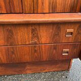 Scandinavian teak wardrobe, circa 1950, 91x65x183cm