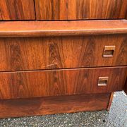 Scandinavian teak wardrobe, circa 1950, 91x65x183cm