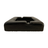 Black glass ashtray