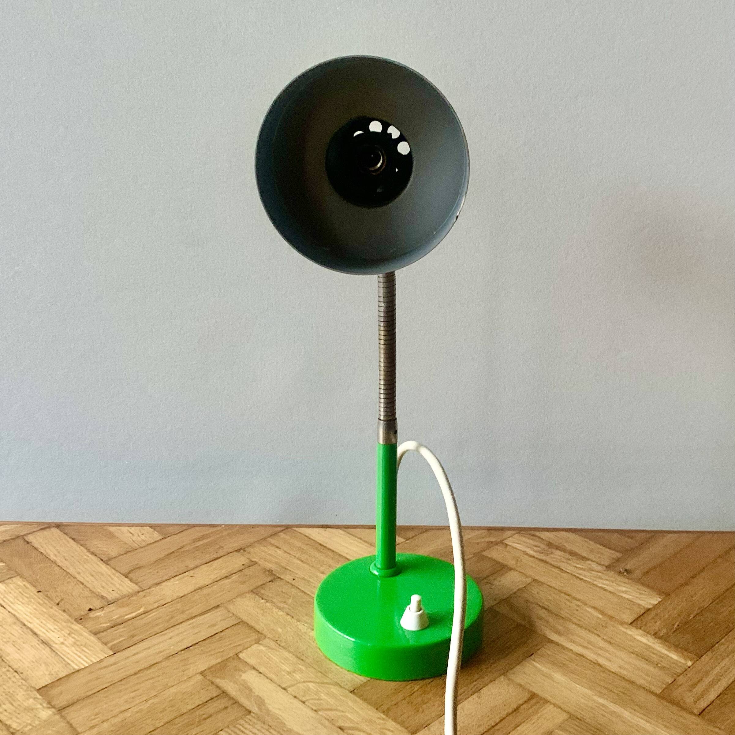 Vintage apple green bedside lamp