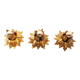 Set of three gilt Italian Florentine wall lights by Banci Firenze